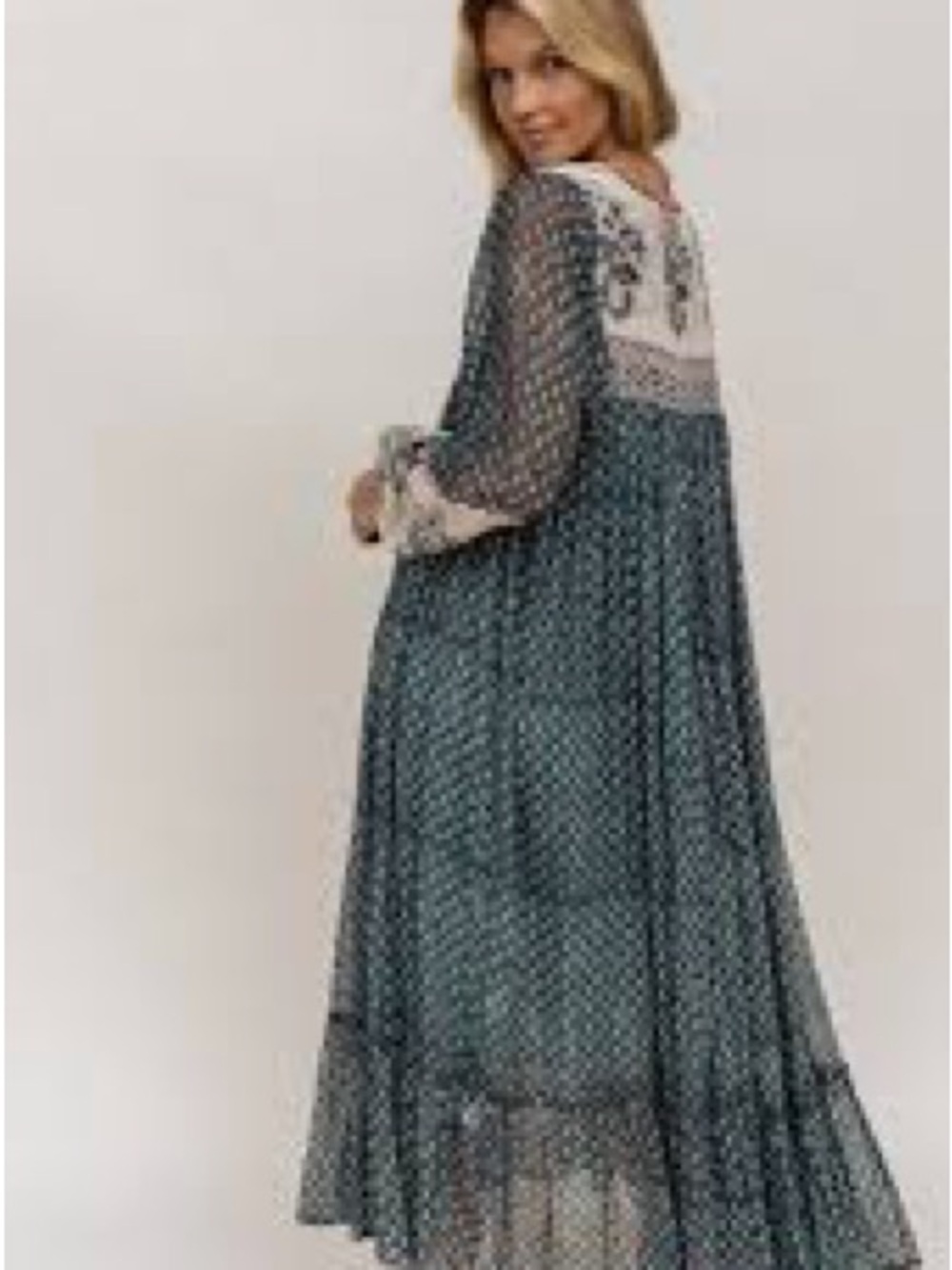 Daughters of India Rooh Maxi Dress in Pine Green - Picture 5 of 6